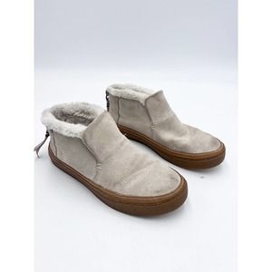 TOMS Paxton Faux Fur Suede Casual Mid Top Boots Size 6